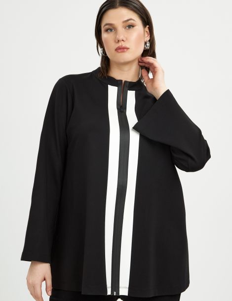 Veste grande taille  bicolore Mat Fashion