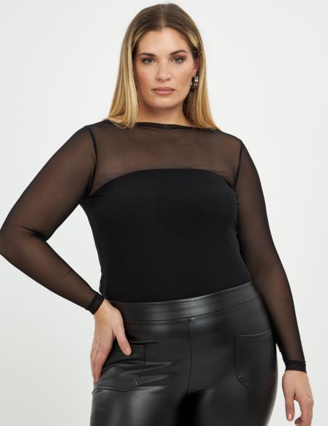 Top resille grande taille Mat fashion