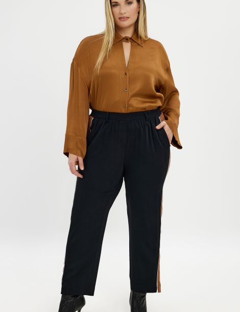 Pantalon (bande camel)  grande taille  Mat fashion