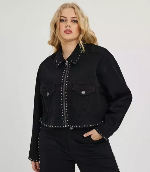 Blouson clouté grande taille MAT