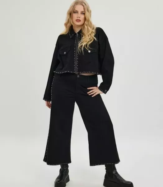 Blouson clouté grande taille MAT