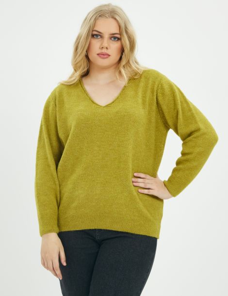 Pull colV grande taille Mat Fashion