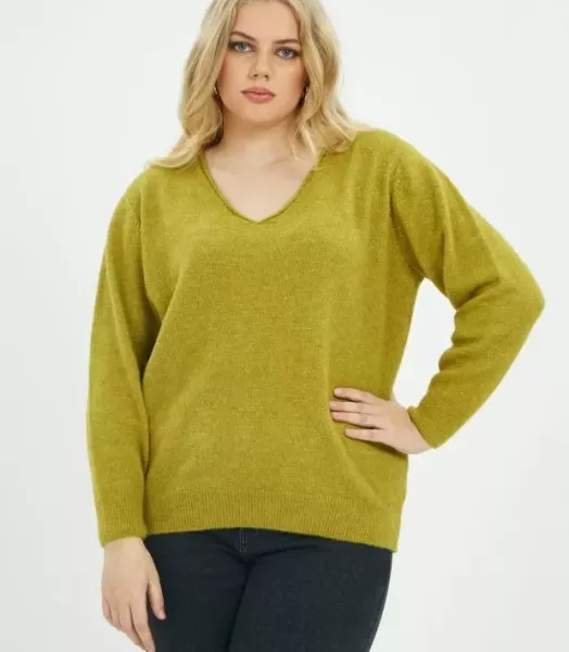 Pull colV grande taille Mat Fashion