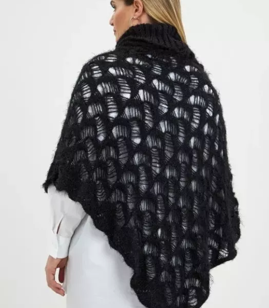 Poncho maille grande taille Mat fashion