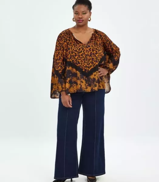 Blouse léopard grande taille MAT