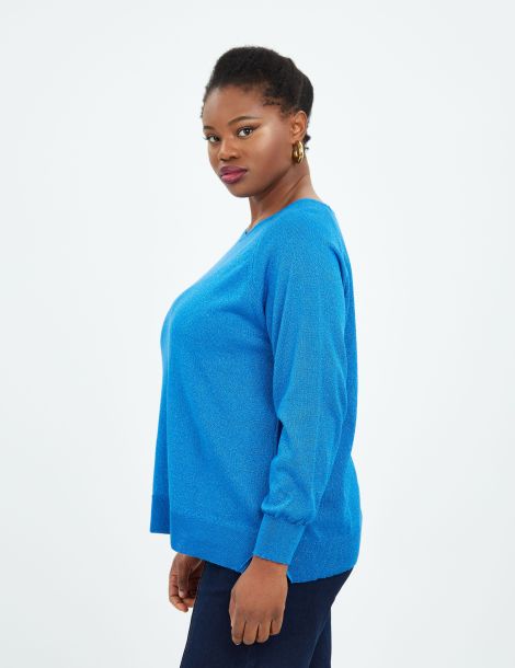 Pull fin pailleté grande taille MAT