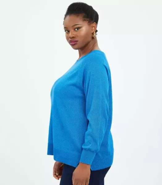 Pull fin pailleté grande taille MAT