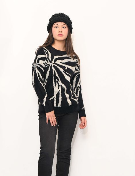 Pull bicolore grande taille 