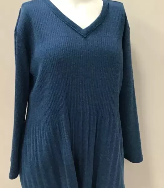 Pull col V grande taille 