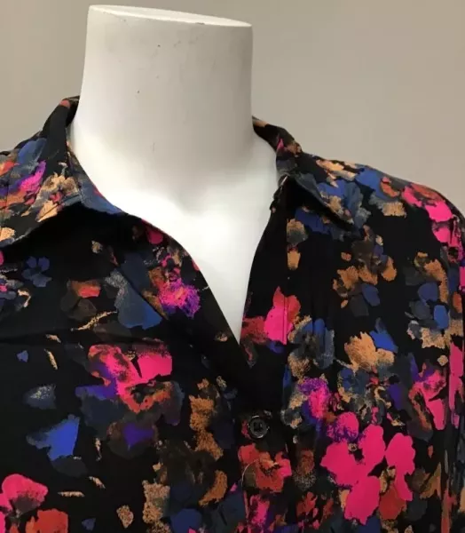 Chemise imprimée fleurs  grande taille CISO