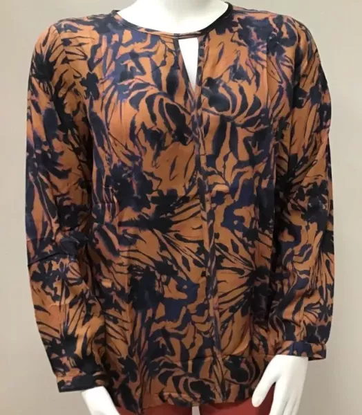 Blouse imprimée "Automne" grande taille CISO