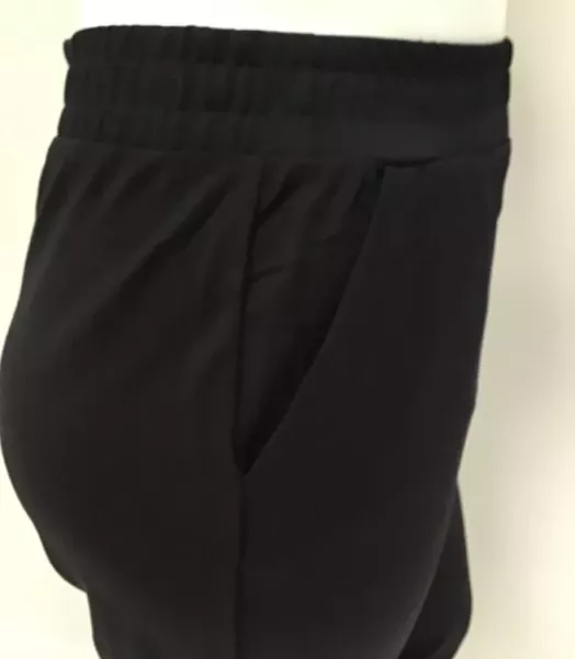 Pantalon uni noir grande taille "CISO"