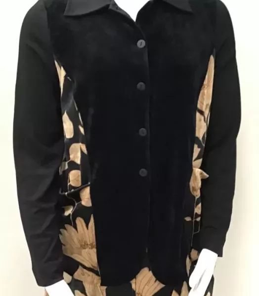 veste grande taille "floral" ALEMBIKA